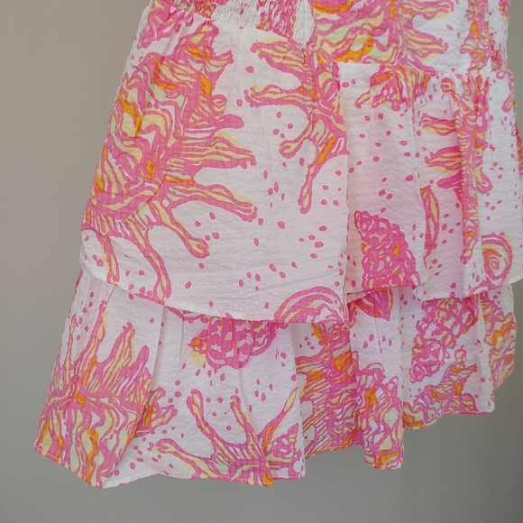 Lilly Pulitzer Conch Strapless Tiered Dress Small - Picture 8 of 16